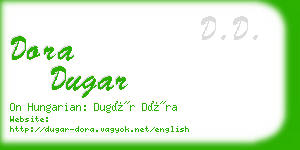 dora dugar business card